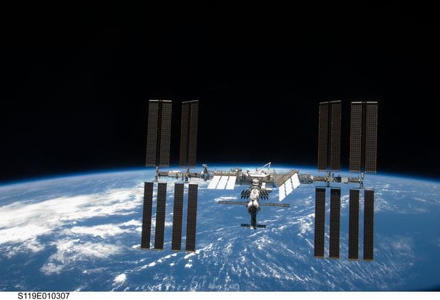 NASA image: ISS Fly around views from STS-119