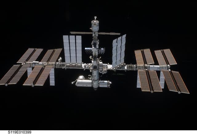 NASA image: ISS Fly around views from STS-119