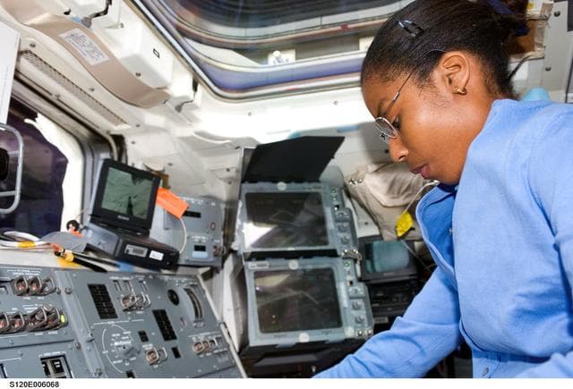 NASA image: Wilson on flight deck