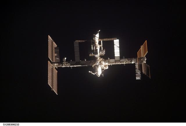 NASA image: View of ISS taken during the STS-120 Approach