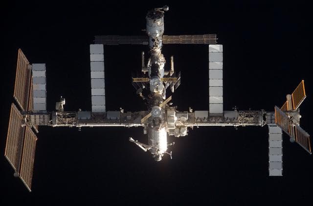 NASA image: View of ISS taken during the STS-120 Approach