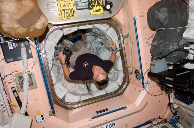 NASA image: Wheelock floats into Node 1 / Unity module