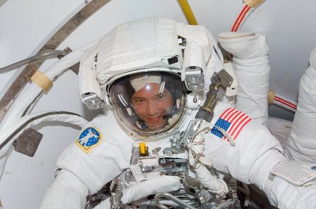 NASA image: Wheelock in Quest Airlock
