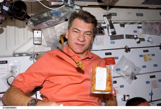 NASA image: Nespoli on middeck