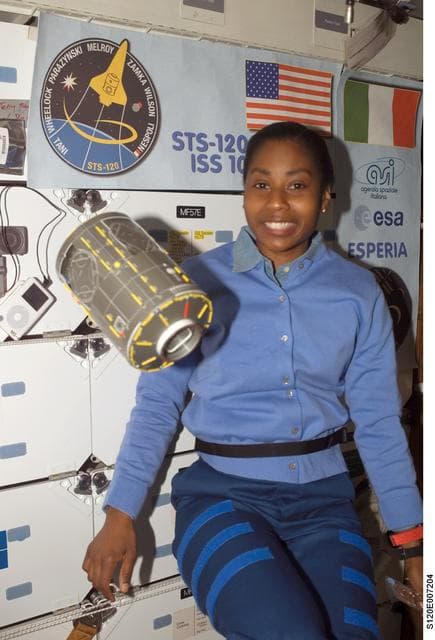 NASA image: Wilson on middeck