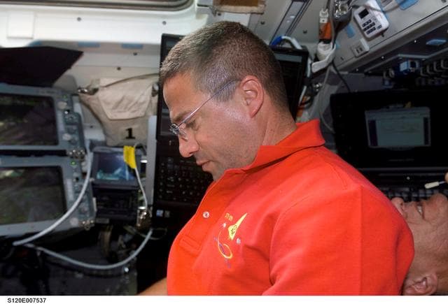 NASA image: Zamka on flight deck