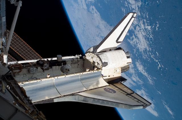 NASA image: EVA3 - Discovery payload bay