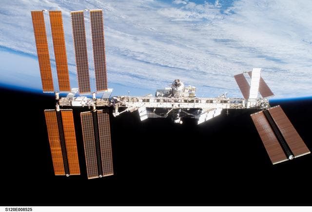 NASA image: Flyaround view of the ISS by the STS-120 crew