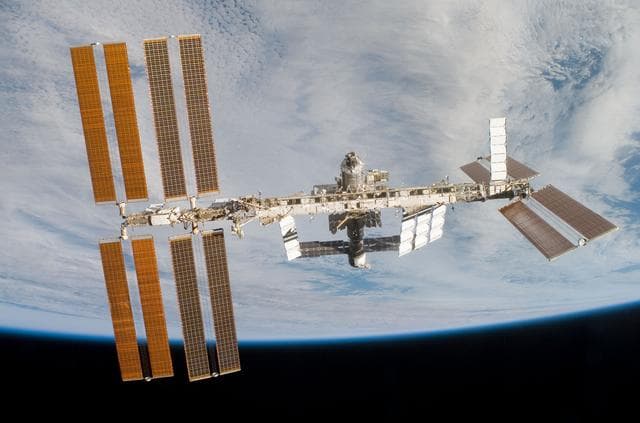 NASA image: Fly-around view of the ISS by the STS-120 crew