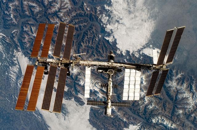 NASA image: Fly-around view of the ISS by the STS-120 crew