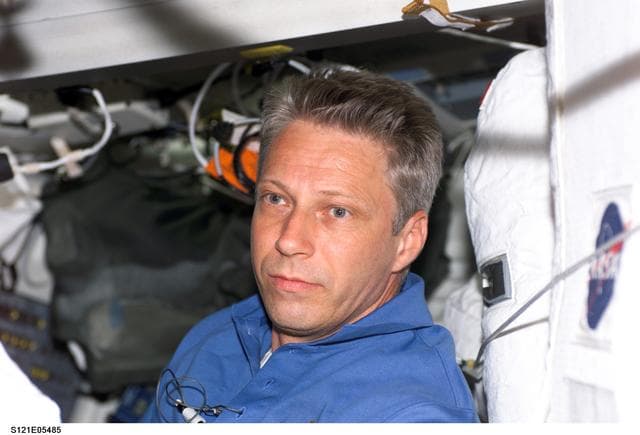 NASA image: Reiter on the MDK during STS-121