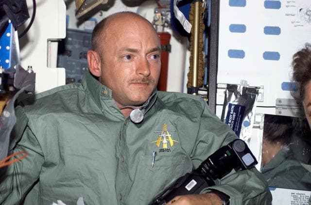 NASA image: Kelly on the MDK during STS-121 / Expedition 13 joint operations