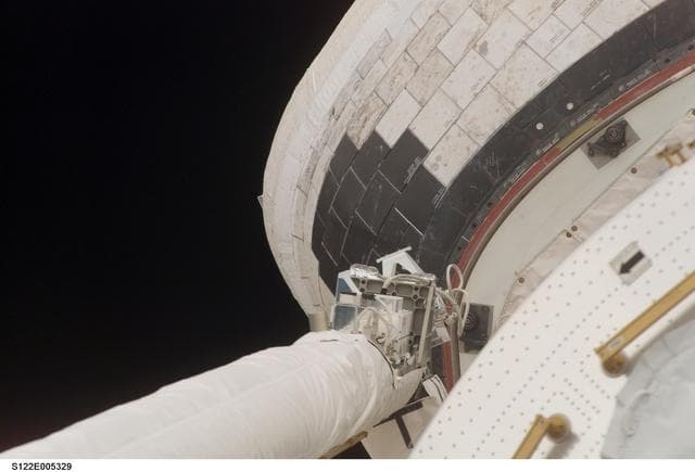 NASA image: OMS Pod of Atlantis taken during STS-122