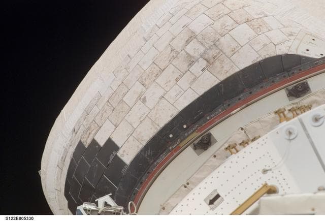 NASA image: OMS Pod of Atlantis taken during STS-122