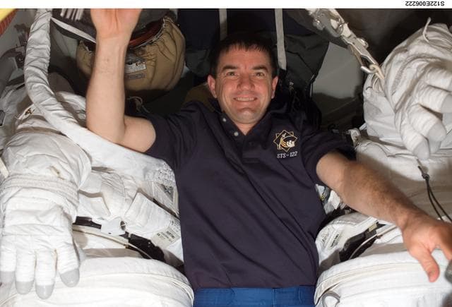 NASA image: Walheim on MDDK during STS-122