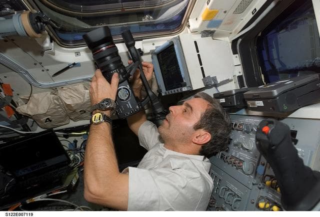 NASA image: Eyharts on FD during STS-122