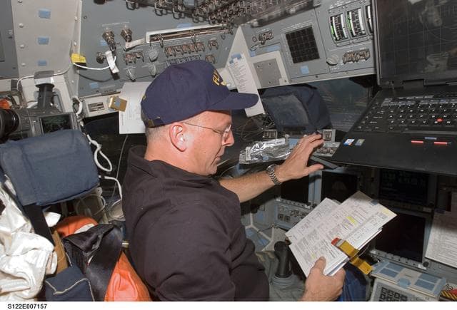 NASA image: Poindexter on FD during STS-122