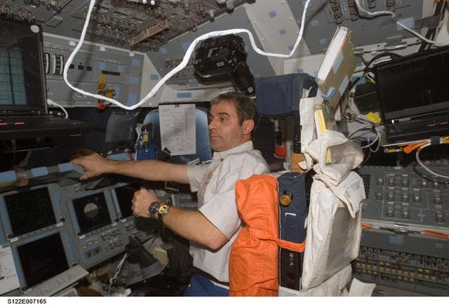 NASA image: Eyharts on FD during STS-122
