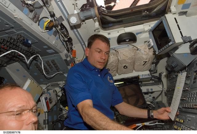 NASA image: Love on FD during STS-122