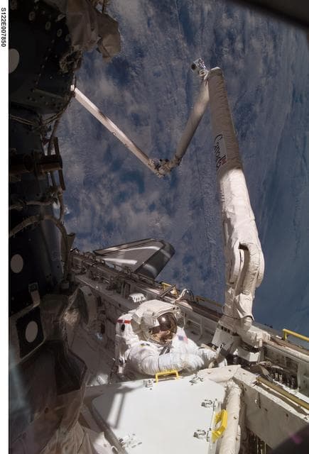 NASA image: Love during EVA 1