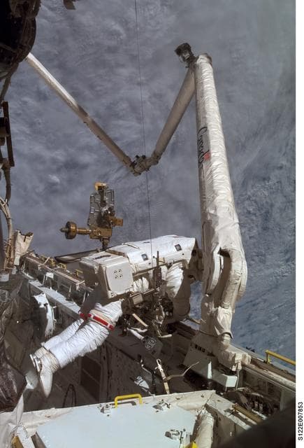 NASA image: Love during EVA 1