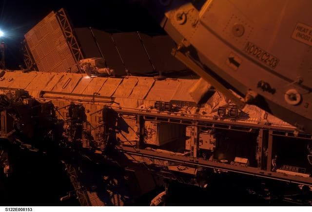 NASA image: Schlegel during EVA 2