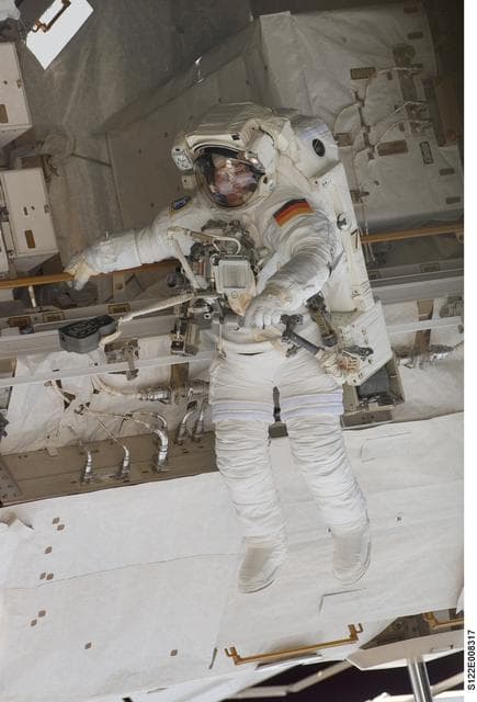 NASA image: Schlegel during EVA 2