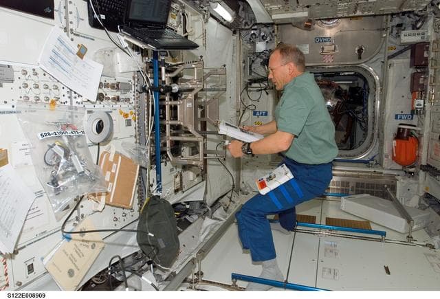 NASA image: Schlegel in Columbus