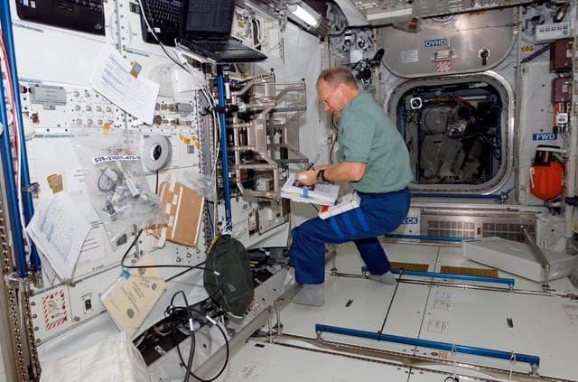 NASA image: Schlegel in Columbus