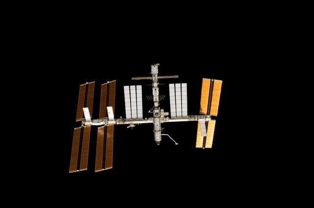 NASA image: View of ISS taken during the STS-122 Approach