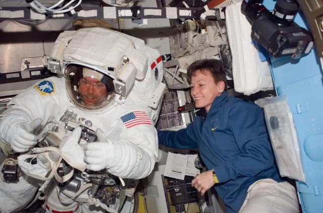 NASA image: Foreman completes EVA 2 during Joint Operations