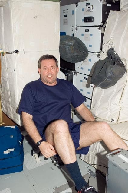 NASA image: Foreman in the MDDK on Space Shuttle Endeavour