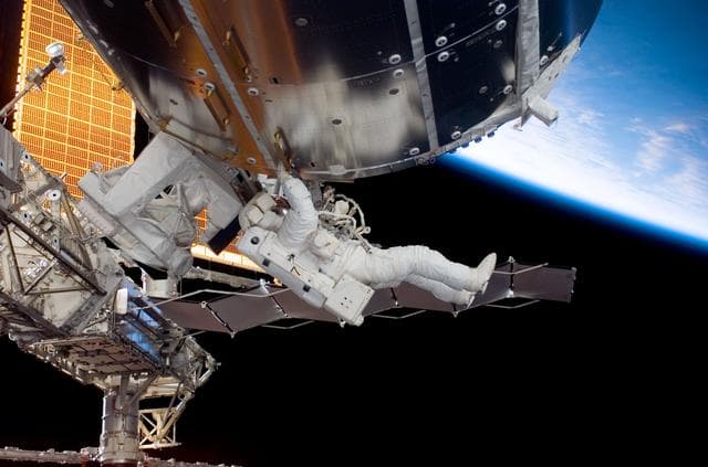 NASA image: Behnken during EVA 3 - Expedition 16 / STS-123 Joint Operations