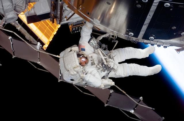 NASA image: Behnken during EVA 3 - Expedition 16 / STS-123 Joint Operations