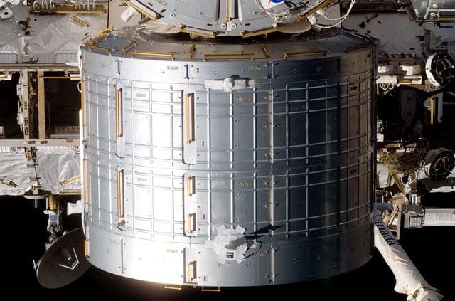 NASA image: Flyaround view of the ISS taken from STS-123 Space Shuttle Endeavor