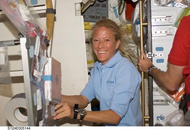 NASA image: Nyberg on middeck