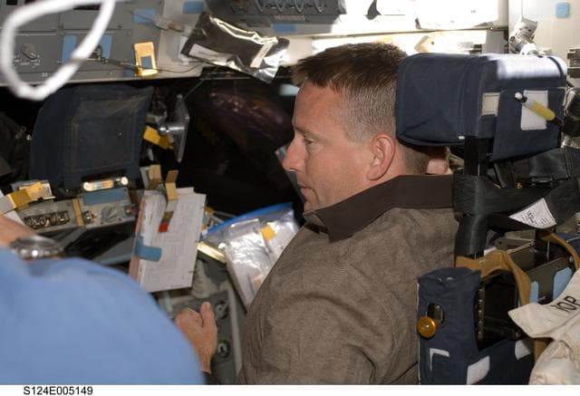 NASA image: Ham on flight deck