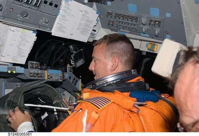 NASA image: Ham on Flight deck