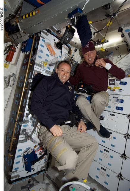 NASA image: Garan and Fossum on middeck