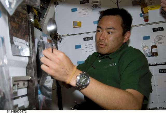 NASA image: Hoshide on Middeck