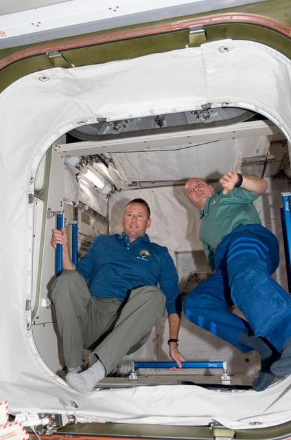 NASA image: Ham and Reisman in JLP