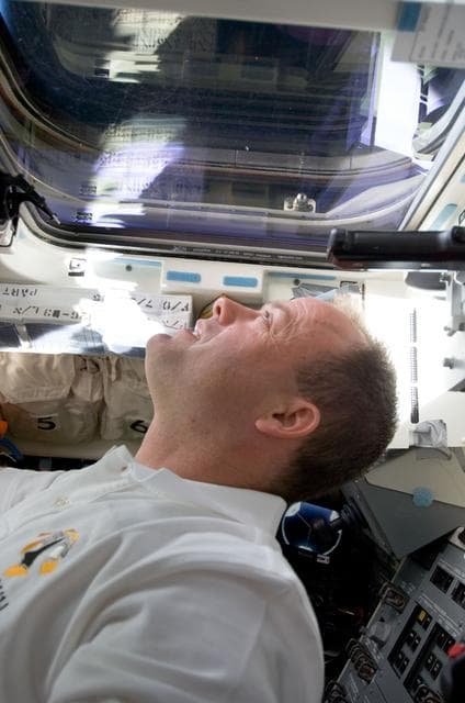 NASA image: Garan on flight deck