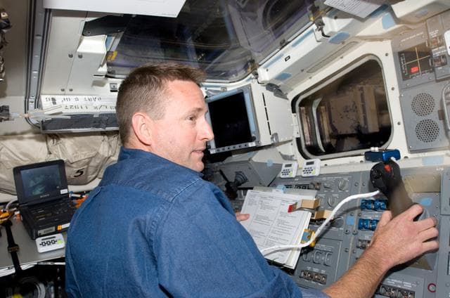 NASA image: Ham on flight deck