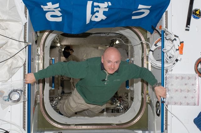NASA image: Kelly in Kibo