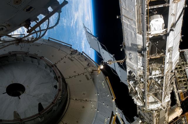 NASA image: Kibo moving to docking with Node 2 CBM