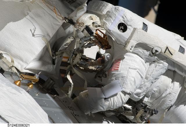 NASA image: EVA 2 - Garan during EVA on JPM