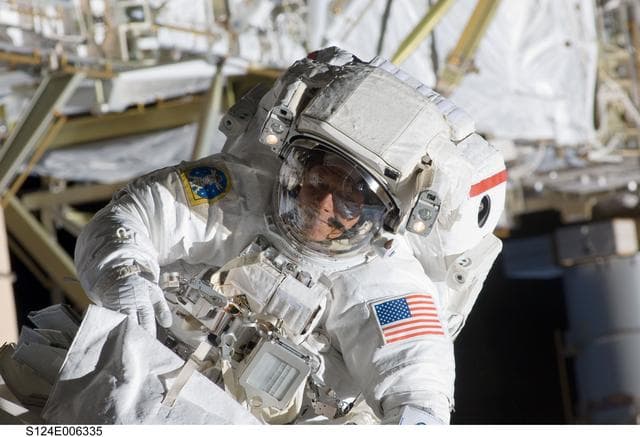 NASA image: EVA 2 - Fossum on JEM Kibo