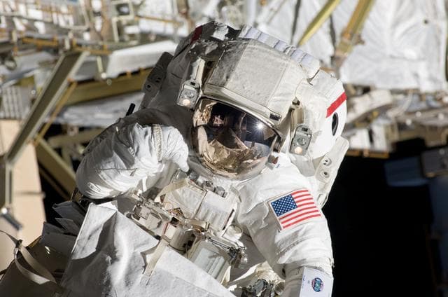 NASA image: EVA 2 - Fossum on JEM Kibo