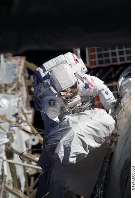 NASA image: EVA 2 - Fossum on JEM Kibo