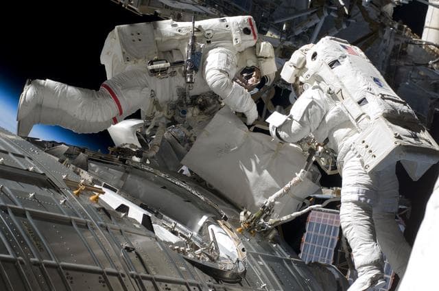 NASA image: STS-124 EVA 2 JEM Zenith ACBM Prep